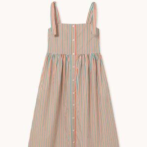 STRIPED STRAPS DRESS